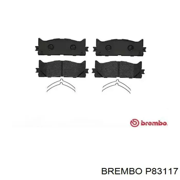 Колодки гальмівні передні, дискові P83117 Brembo