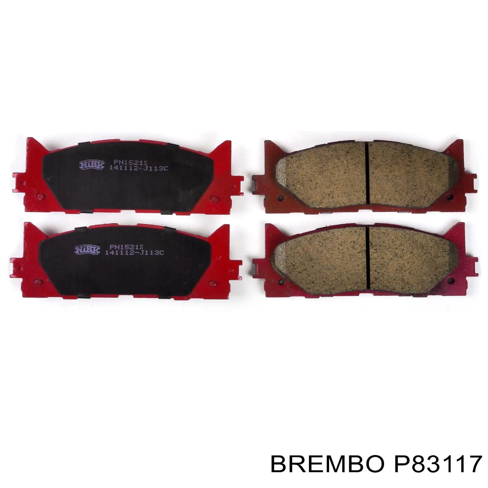 Купити P83117 Brembo Колодки гальмівні передні, дискові