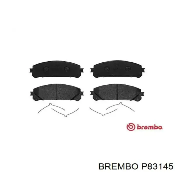 Колодки гальмівні передні, дискові P83145 Brembo