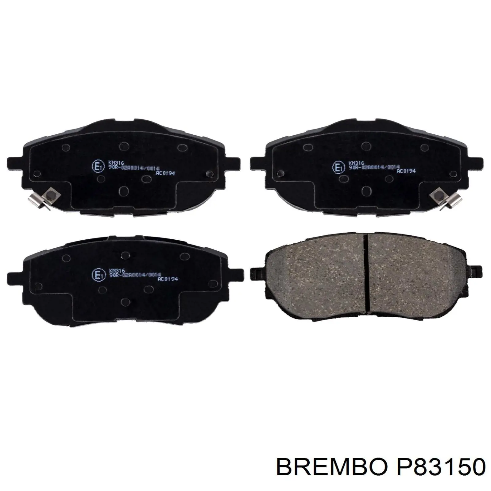 P83150 Brembo колодки гальмівні передні, дискові