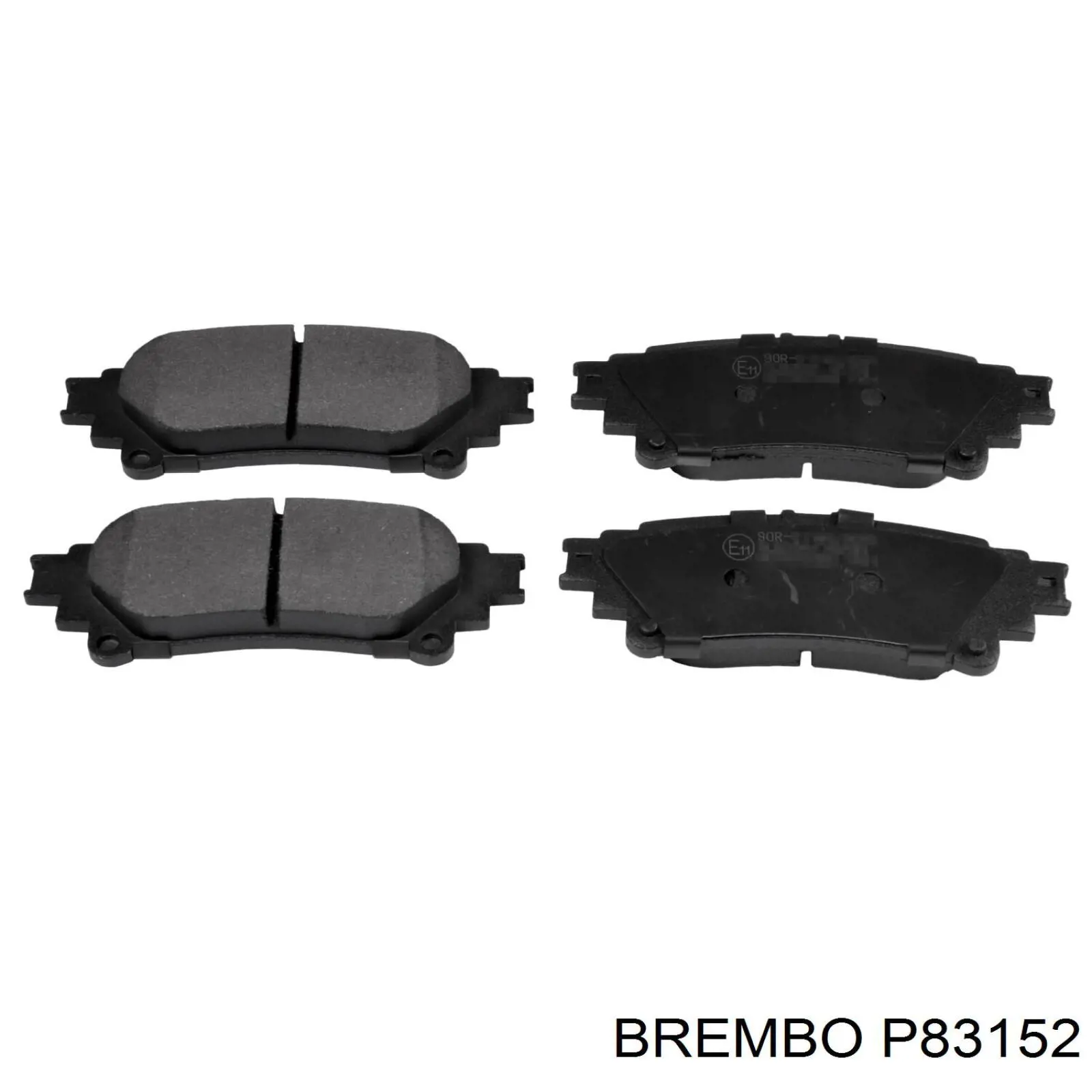 P83152 Brembo колодки гальмові задні, дискові
