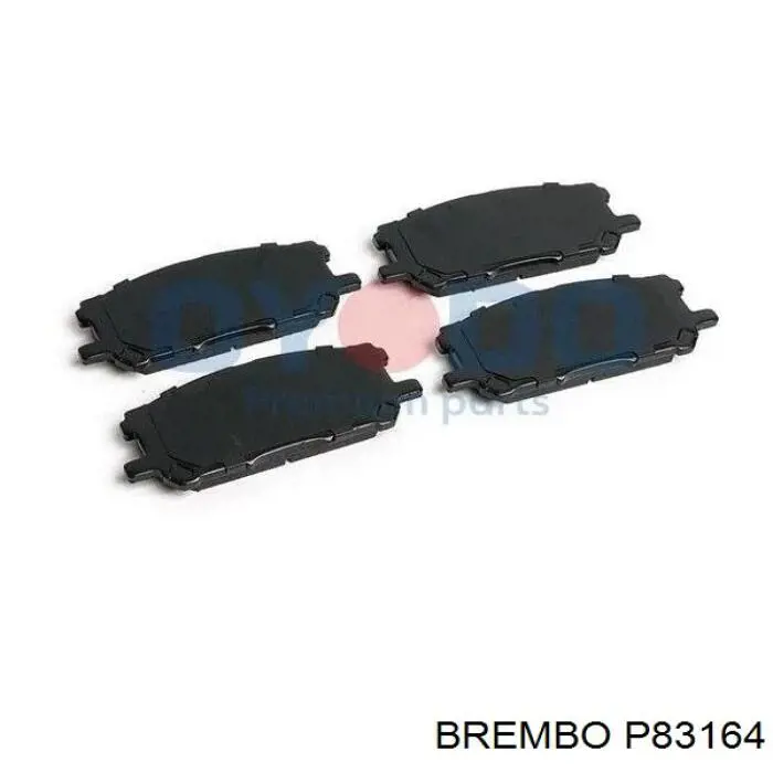Передні тормозні колодки P83164 Brembo
