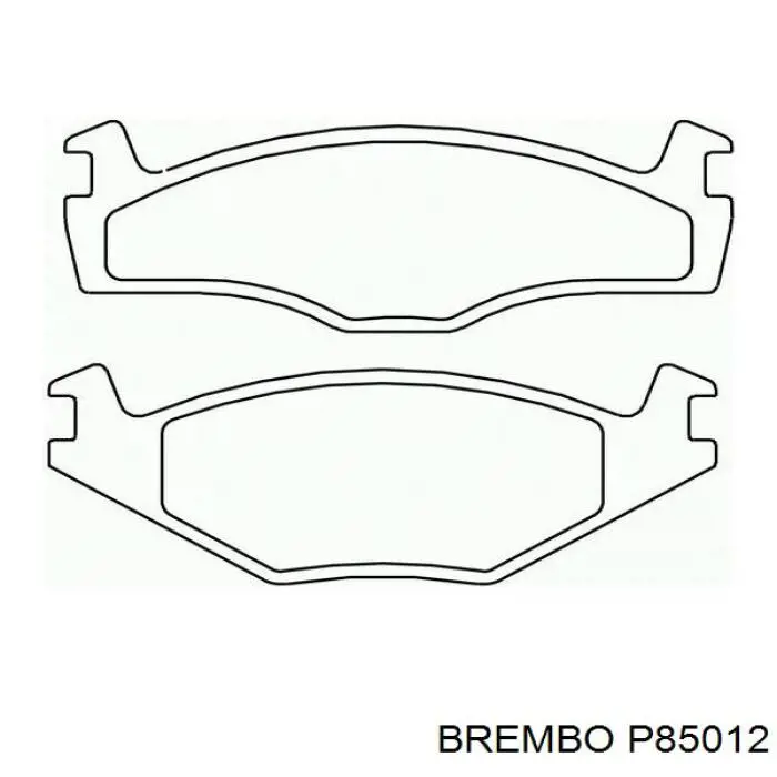 P85012 Brembo колодки гальмівні передні, дискові