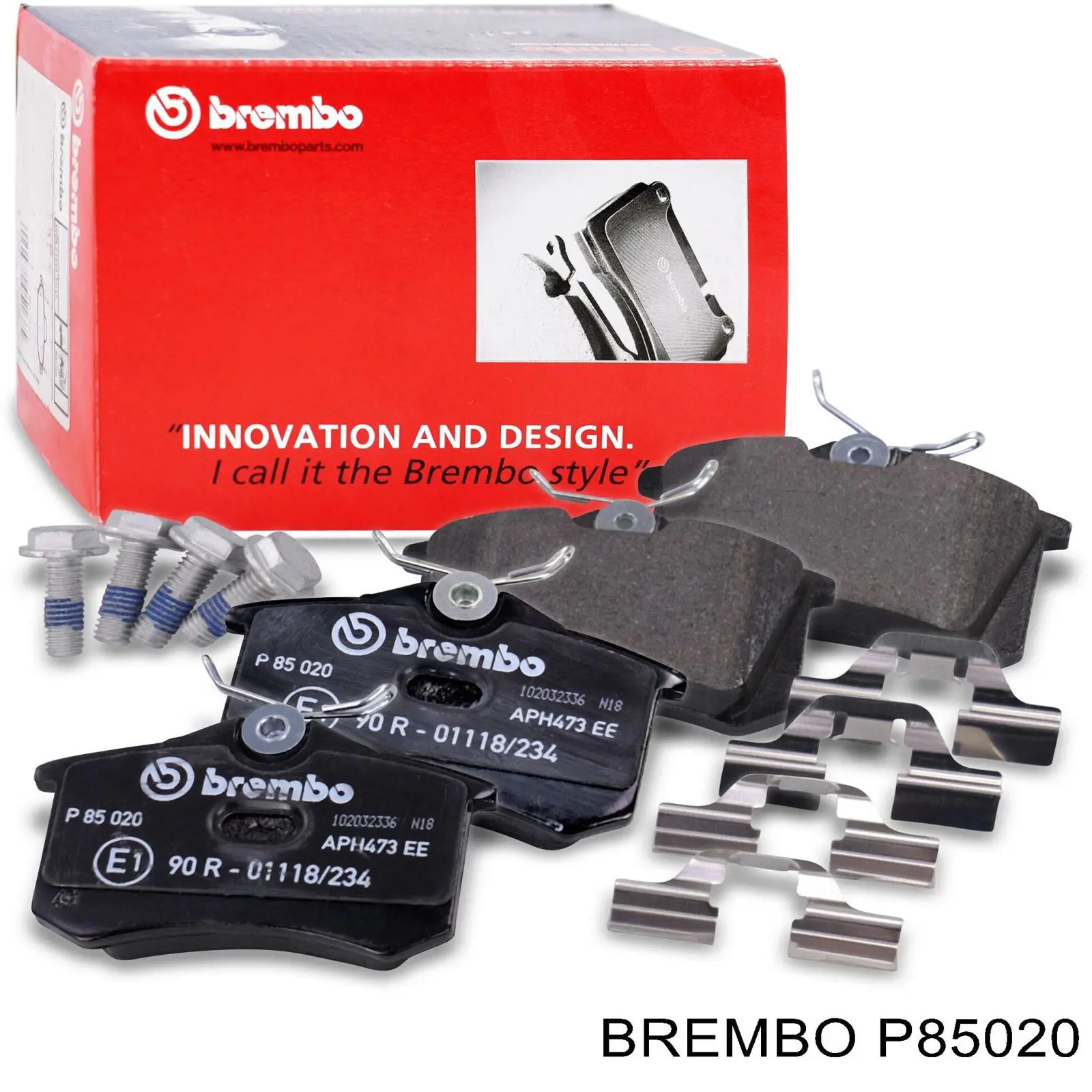 P85020 Brembo колодки гальмові задні, дискові