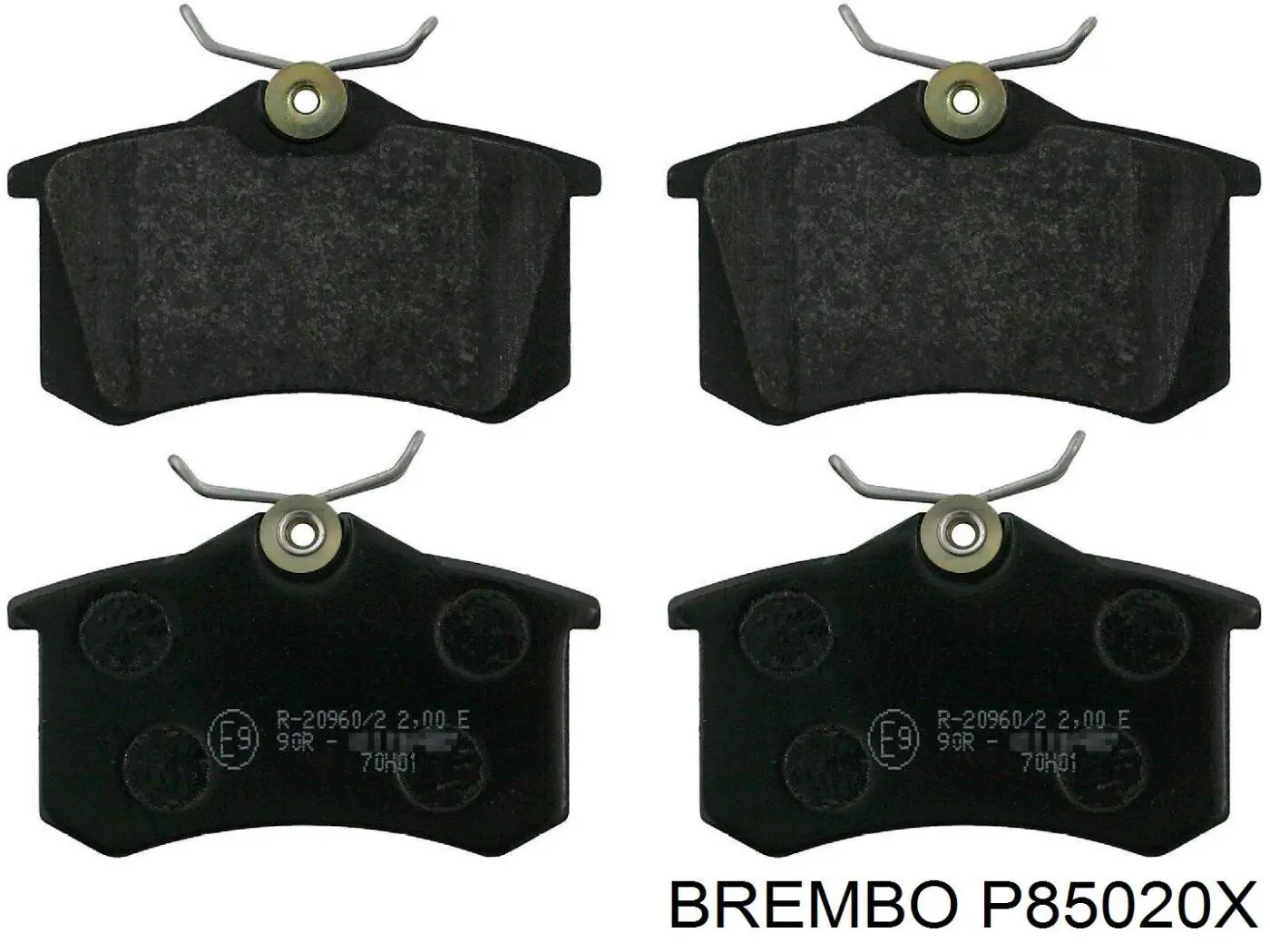 Задні гальмівні колодки P85020X Brembo