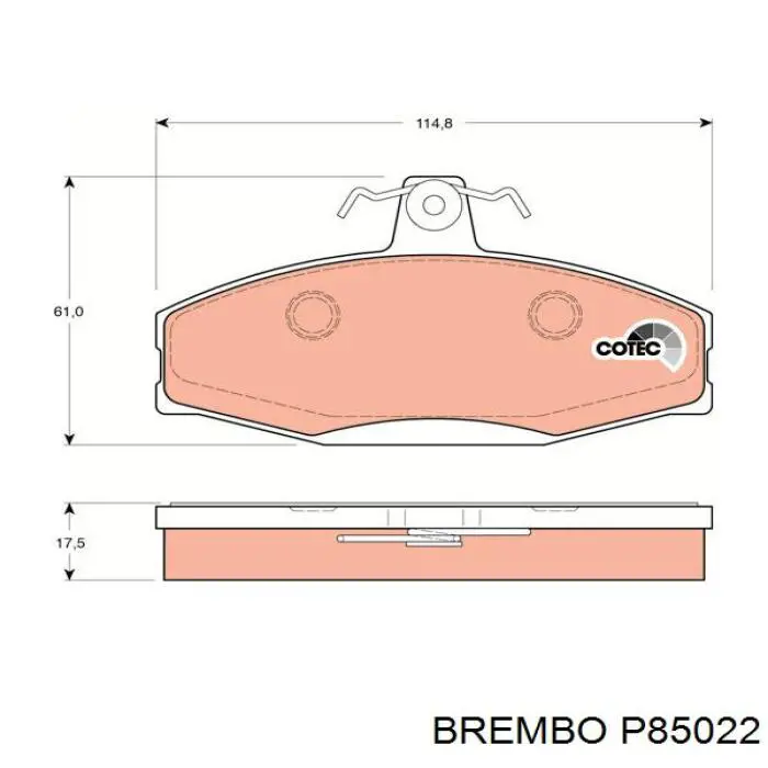 P85022 Brembo Передні гальмівні колодки