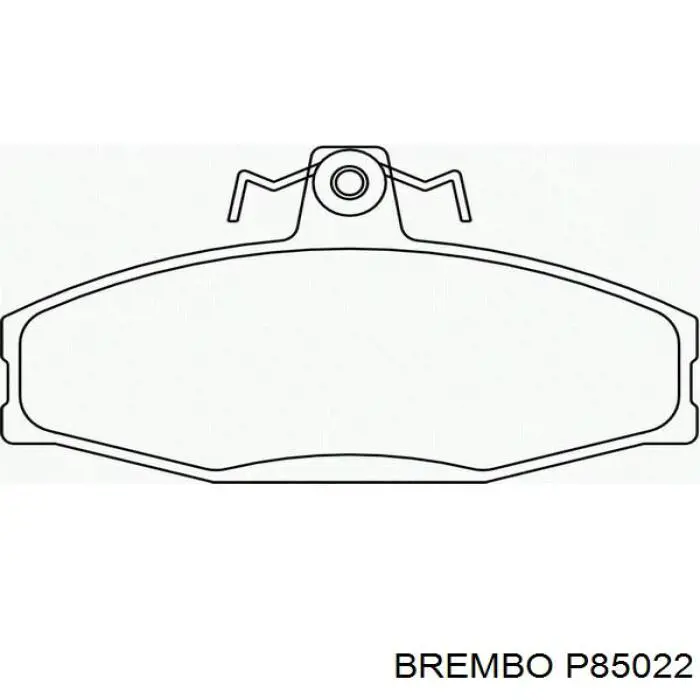 P85022 Brembo колодки гальмівні передні, дискові