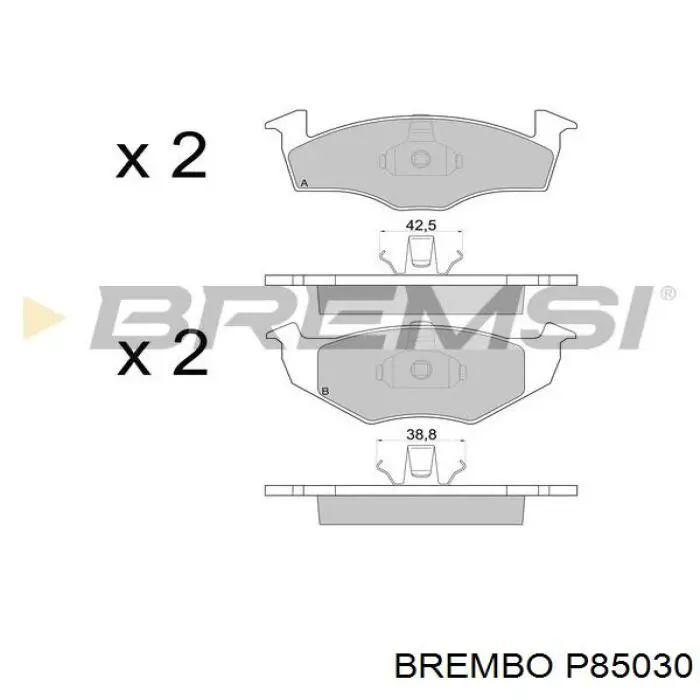 Передні тормозні колодки P85030 Brembo