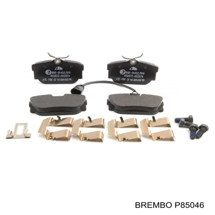 Задні гальмівні колодки Brembo P85046 ціна, від 22.48 USD