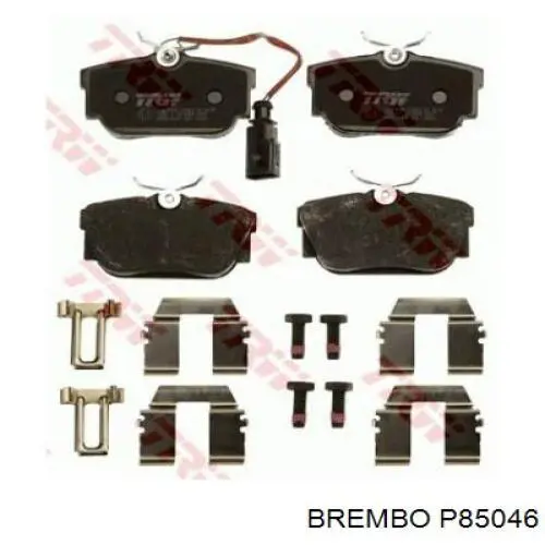 P85046 Brembo Колодки гальмівні задні, дискові