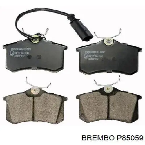 P85059 Brembo Колодки гальмівні задні, дискові