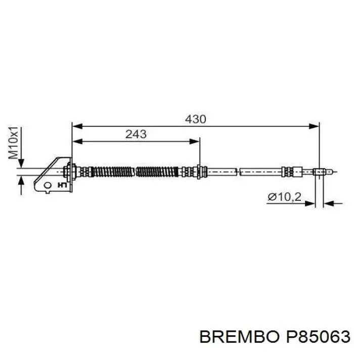 Купити P85063 Brembo Колодки гальмівні передні, дискові