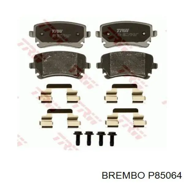 Колодки гальмові задні, дискові P85064 Brembo