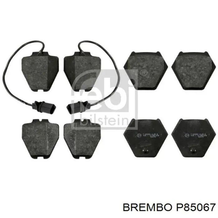 Гальмівні колодки Brembo P85067 ціна, від 34.36 USD