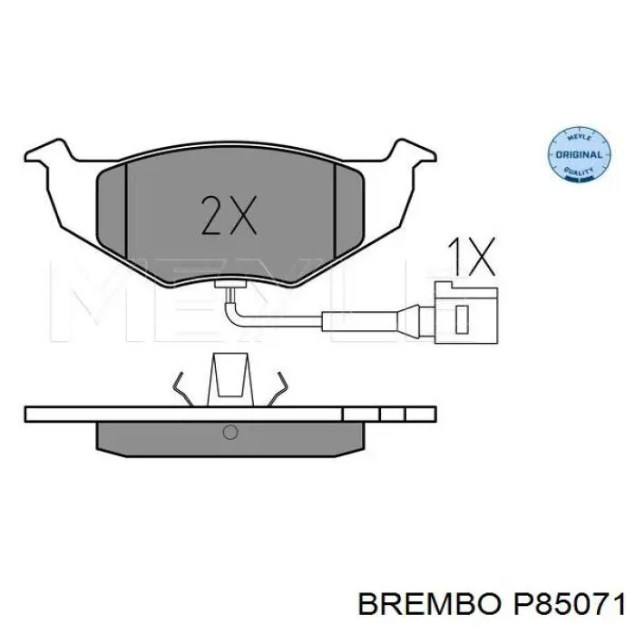 Тормозні колодки Brembo P85071