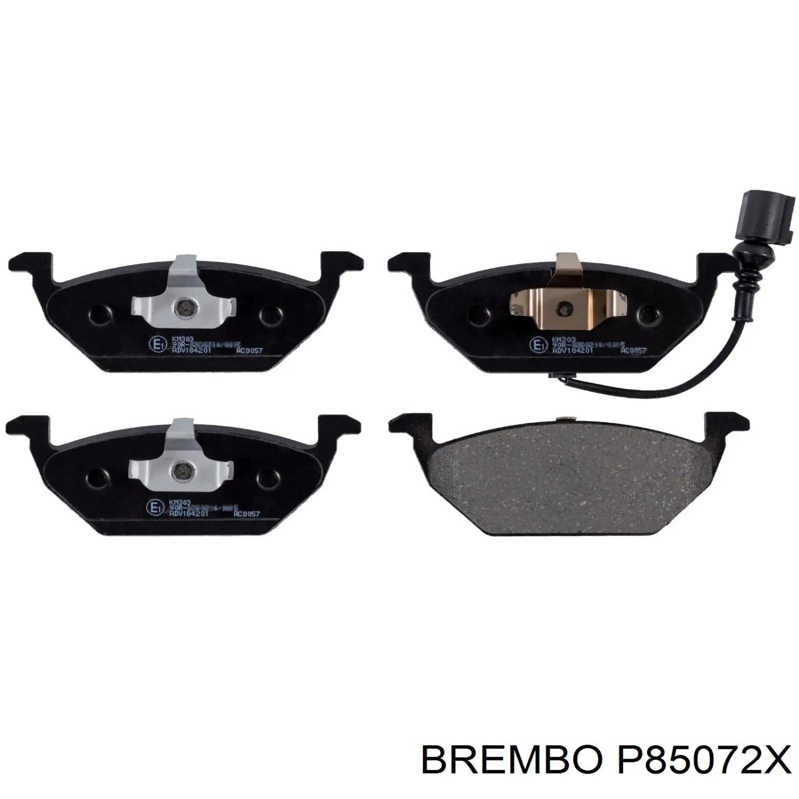 Купити P85072X Brembo Колодки гальмівні передні, дискові
