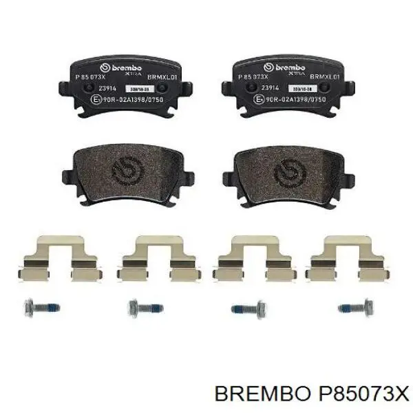 Задні гальмівні колодки P85073X Brembo