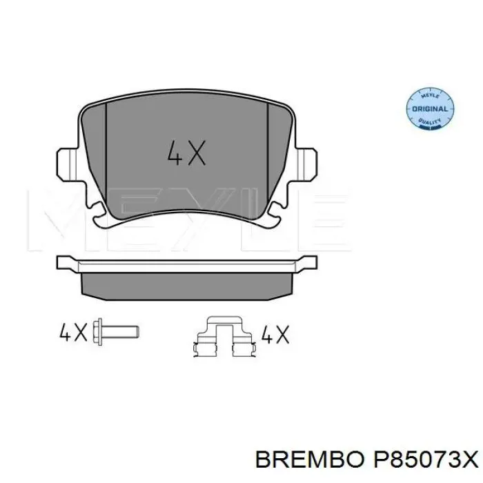 Купити P85073X Brembo Задні колодки