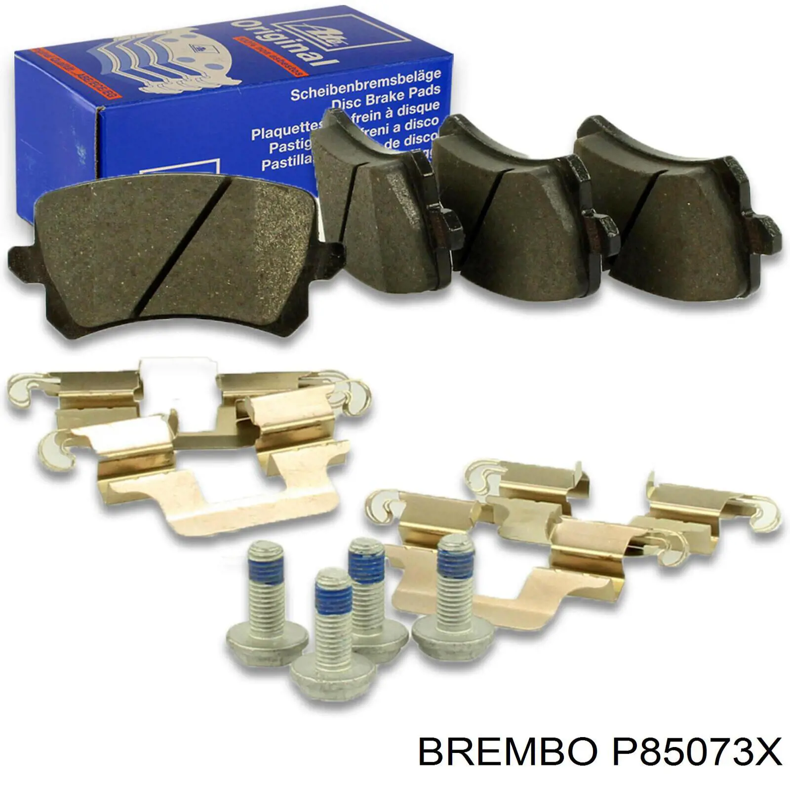 P85073X Brembo Колодки гальмівні задні, дискові