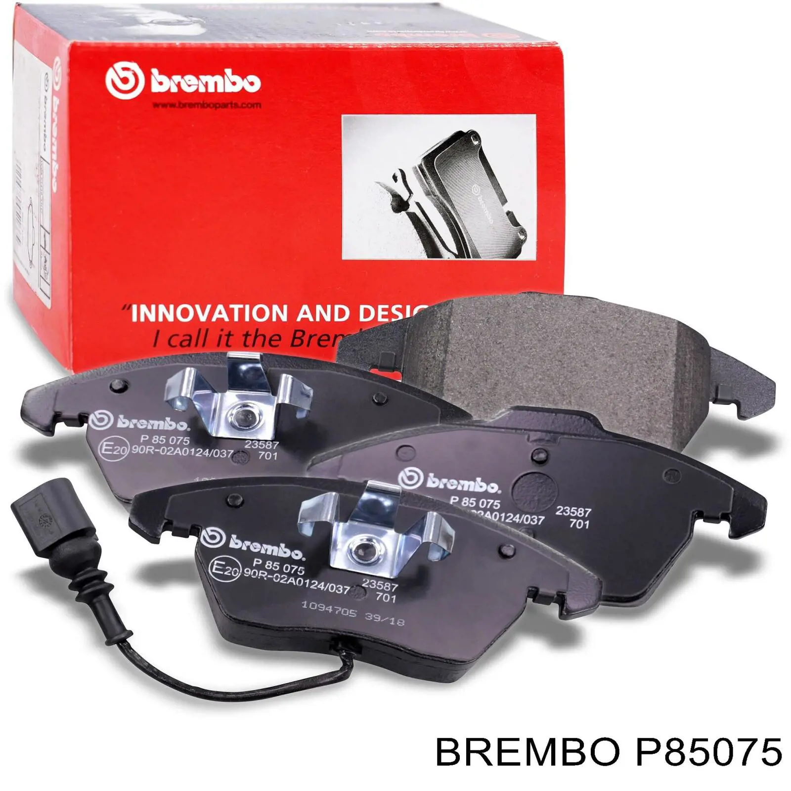 Купити P85075 Brembo Колодки гальмівні передні, дискові