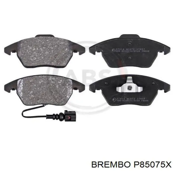 Купити P85075X Brembo Колодки гальмівні передні, дискові