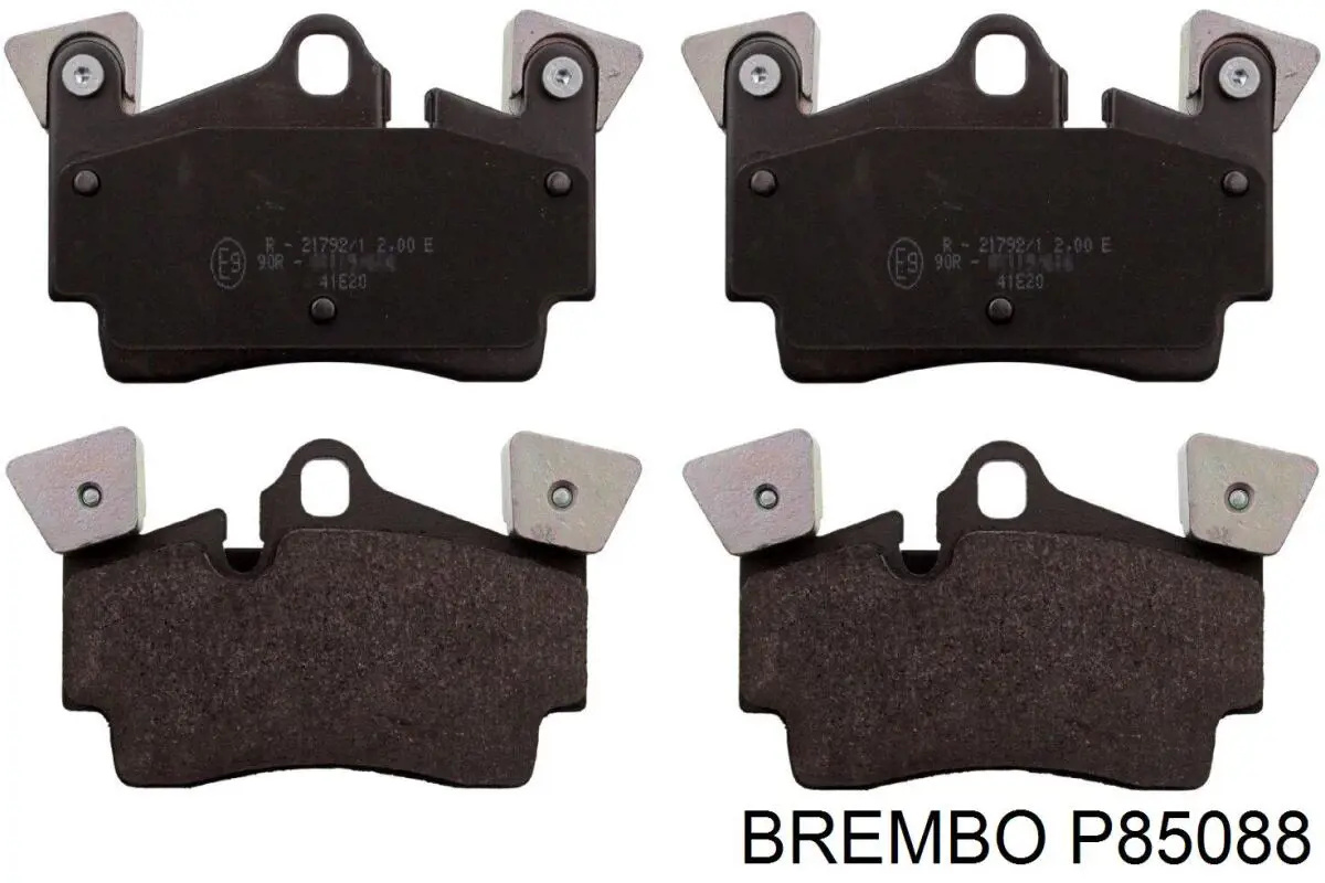 P85088 Brembo колодки гальмові задні, дискові