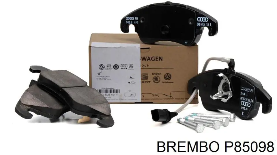 Купити P85098 Brembo Колодки гальмівні передні, дискові