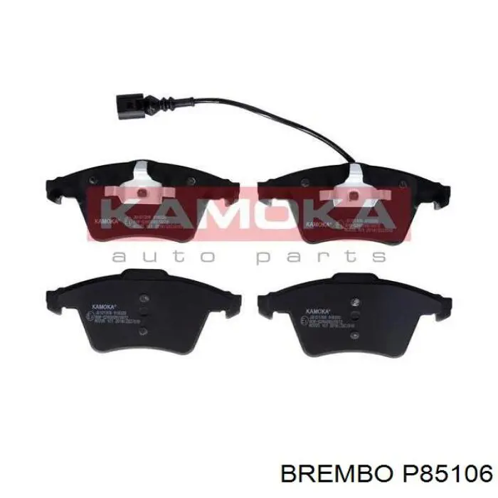 P85106 Brembo колодки гальмівні передні, дискові