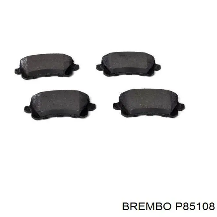 P85108 Brembo колодки гальмові задні, дискові