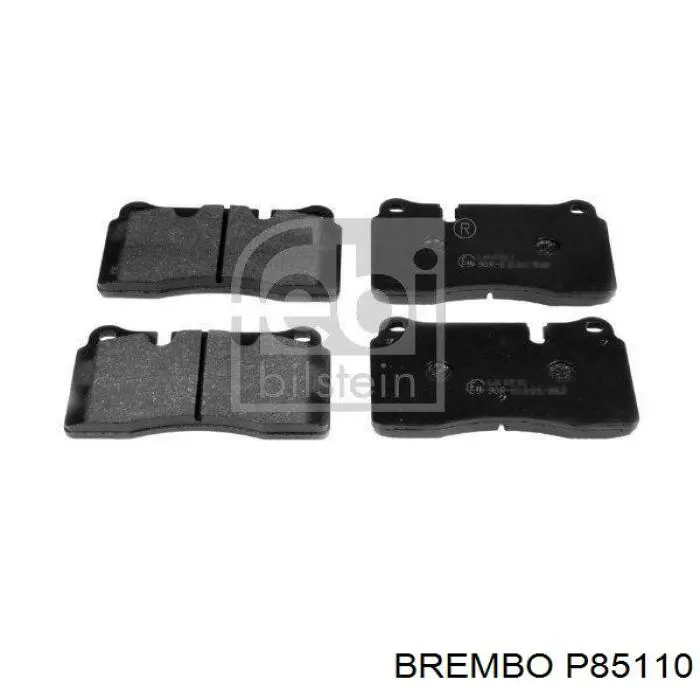 P85110 Brembo колодки гальмівні передні, дискові