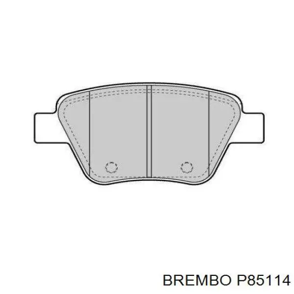 Купити P85114 Brembo Задні колодки