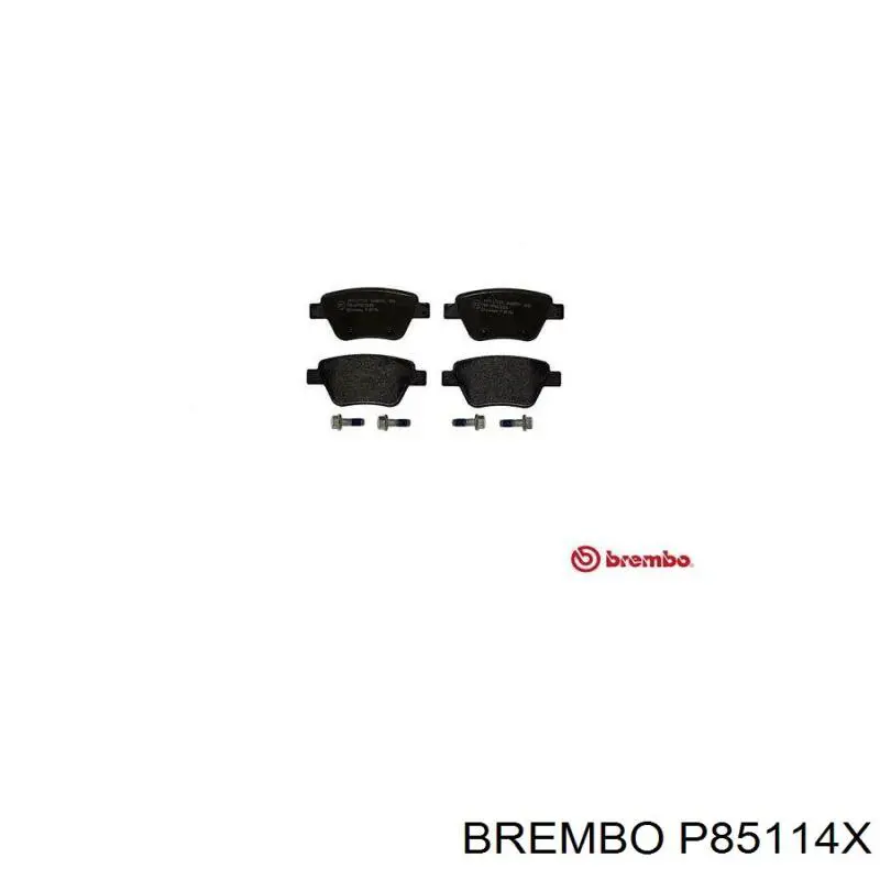 Купити P85114X Brembo Задні колодки