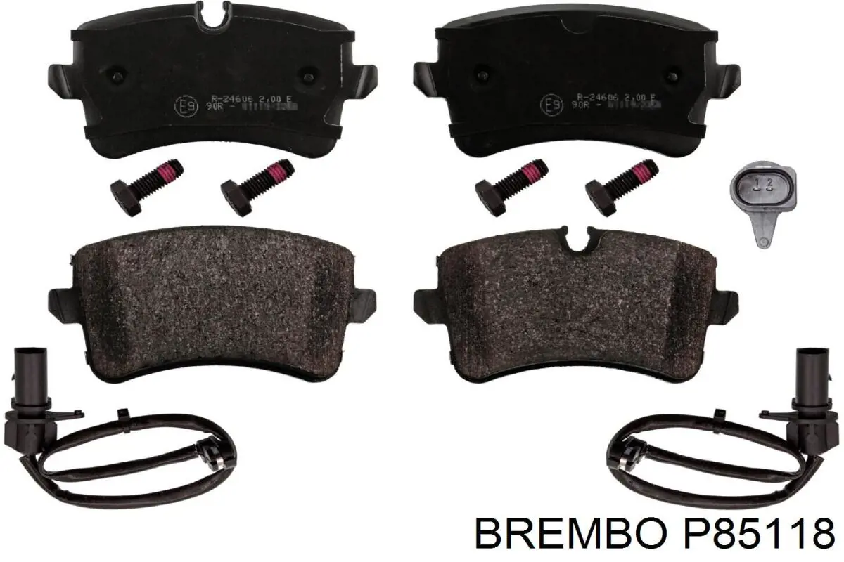 Купити P85118 Brembo Задні колодки