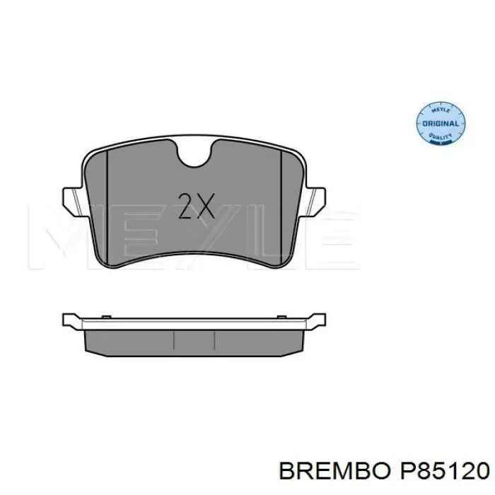 Купити P85120 Brembo Задні колодки