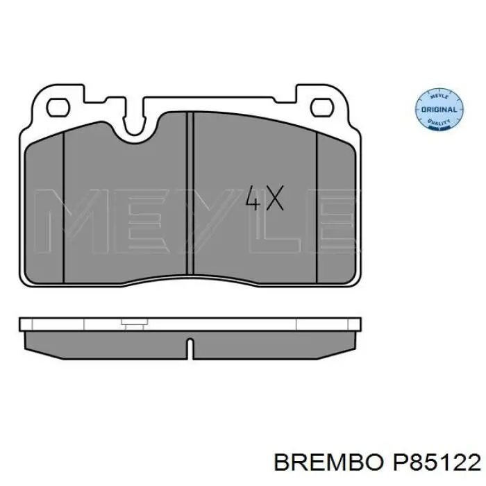 Гальмівні колодки Brembo P85122 ціна, від 68.31 USD
