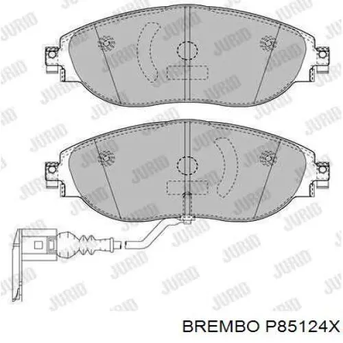 Задні гальмівні колодки P85124X Brembo