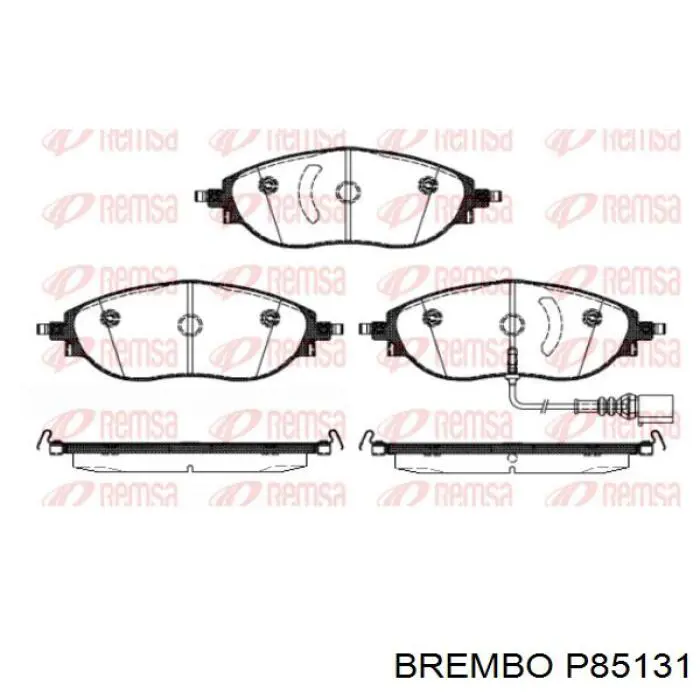 Купити P85131 Brembo Колодки гальмівні передні, дискові