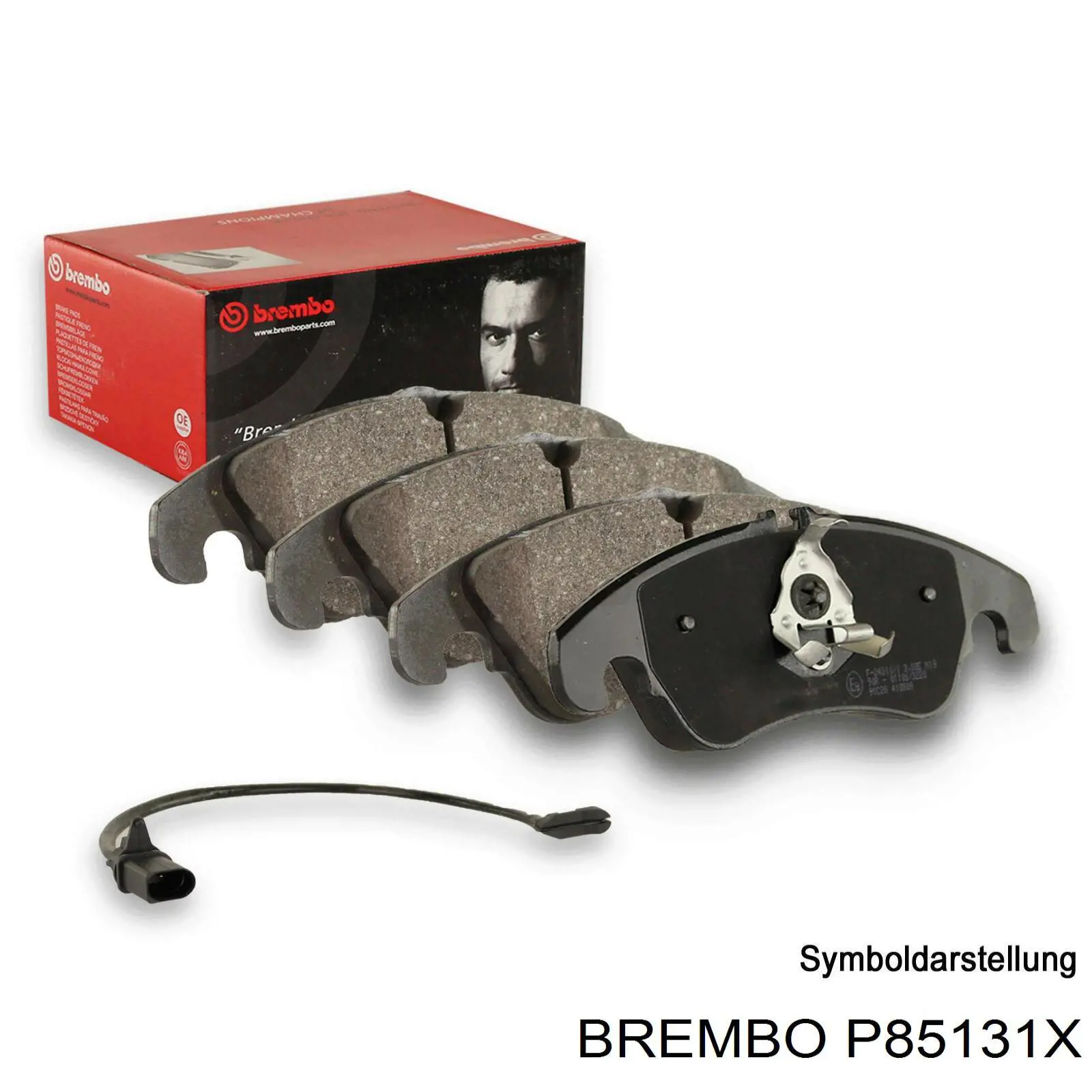 Купити P85131X Brembo Колодки гальмівні передні, дискові