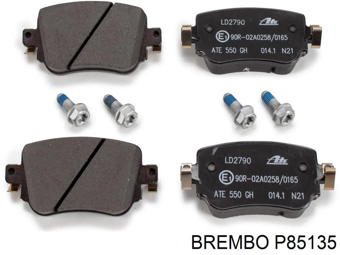 Задні гальмівні колодки Brembo P85135 ціна, від 42.52 USD
