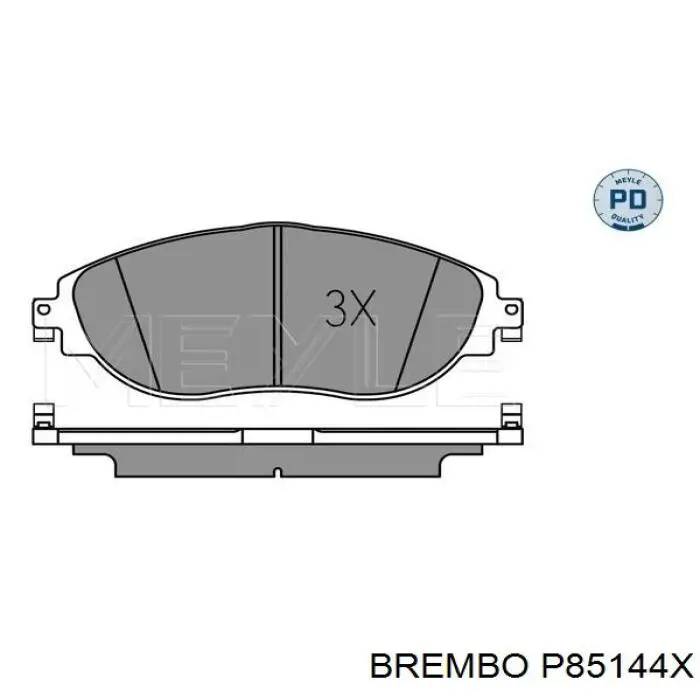 Передні тормозні колодки P85144X Brembo