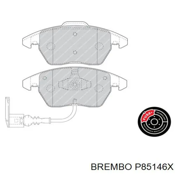 P85146X Brembo Передні гальмівні колодки