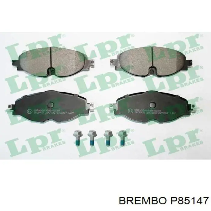 Колодки гальмівні передні, дискові P85147 Brembo