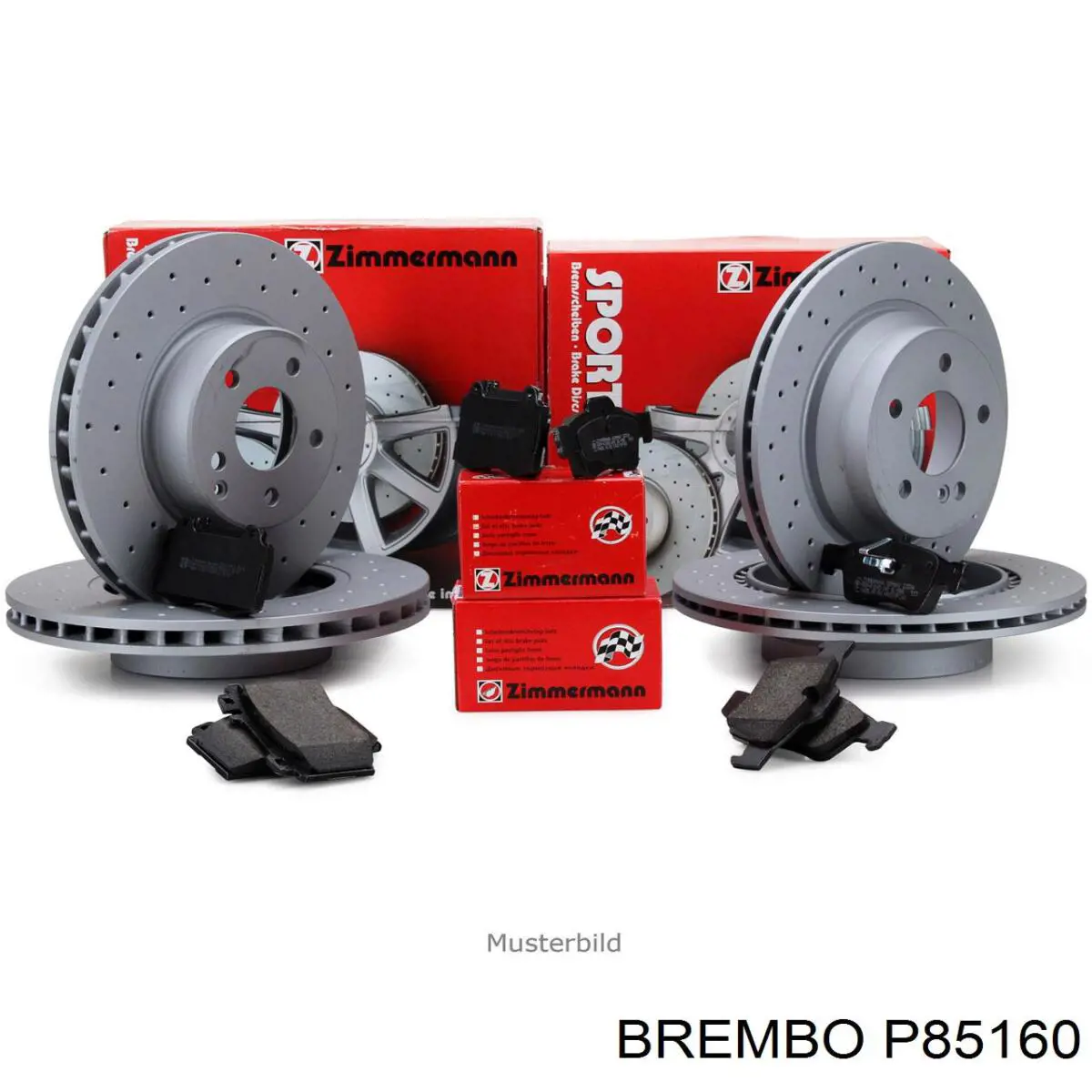 Колодки гальмівні передні, дискові P85160 Brembo