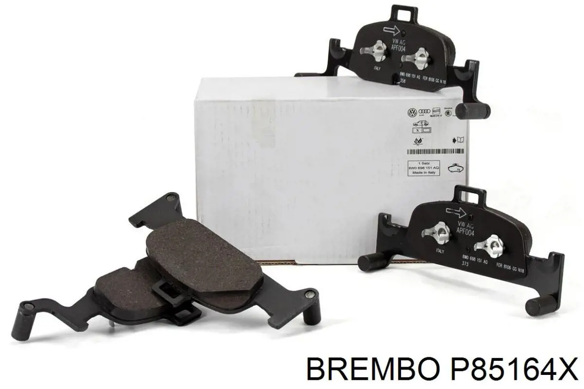 Купити P85164X Brembo Колодки гальмівні передні, дискові