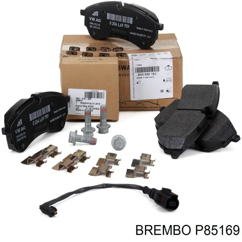 Купити P85169 Brembo Колодки гальмівні передні, дискові