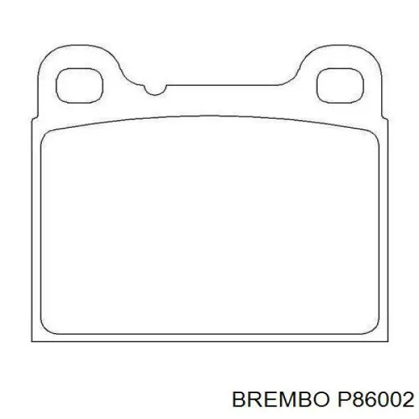 Задні дискові колодки Brembo P86002