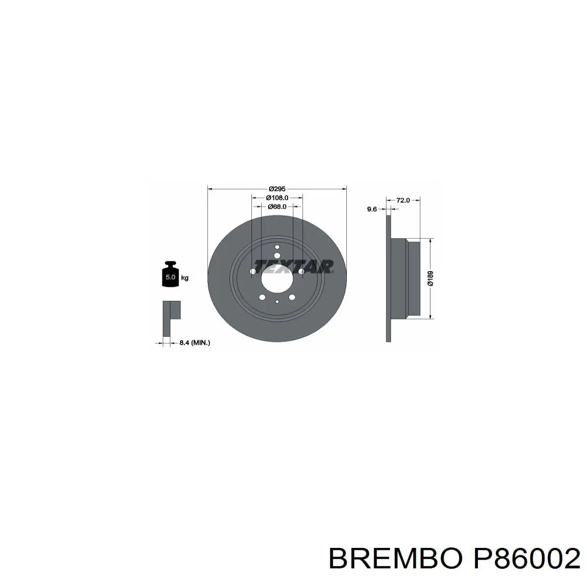 Задні гальмівні колодки Brembo P86002 ціна, від 19.69 USD