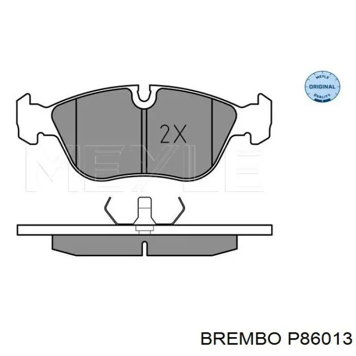 Передні тормозні колодки P86013 Brembo