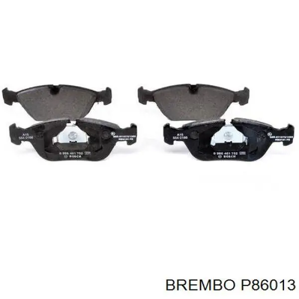 Купити P86013 Brembo Колодки гальмівні передні, дискові