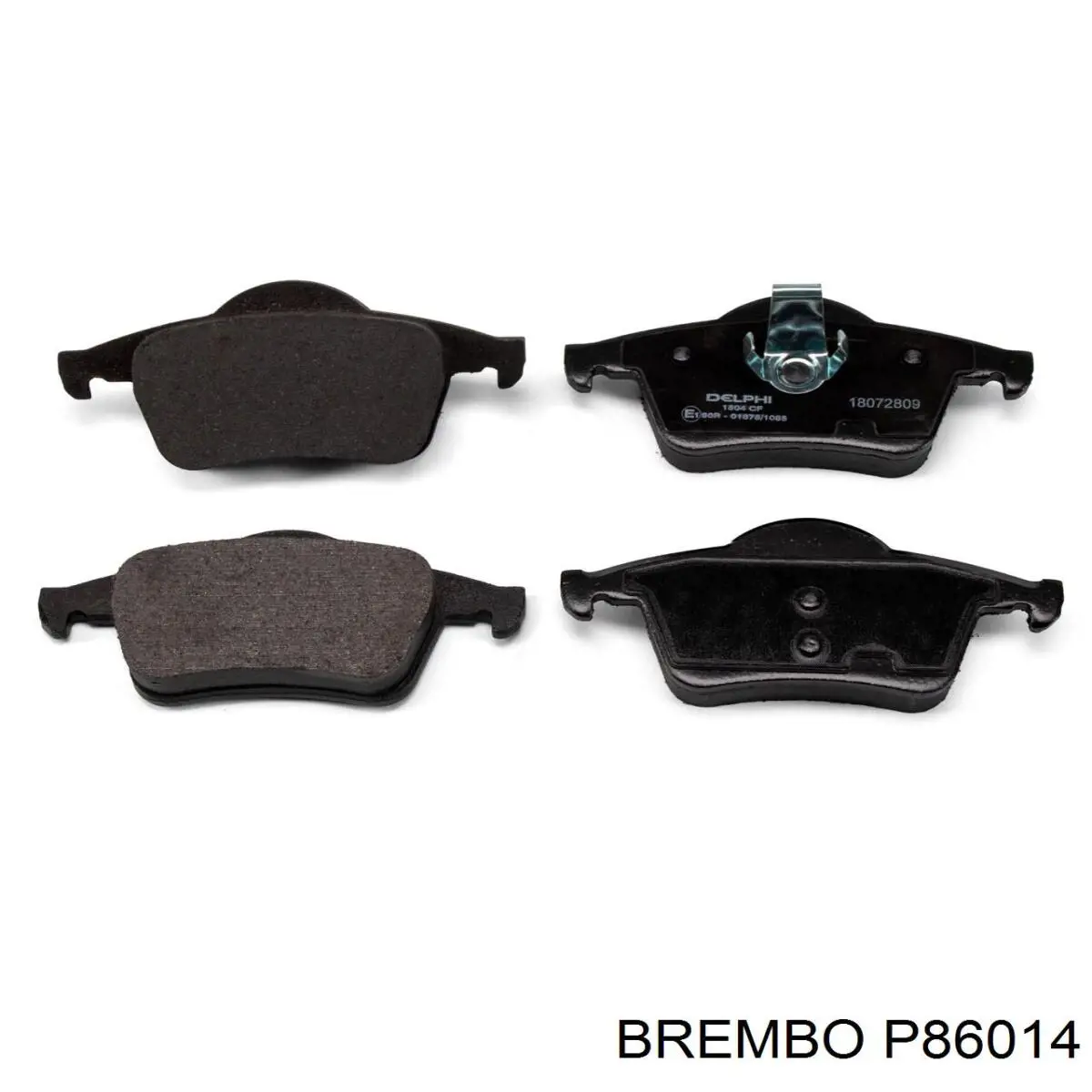 P86014 Brembo колодки гальмові задні, дискові